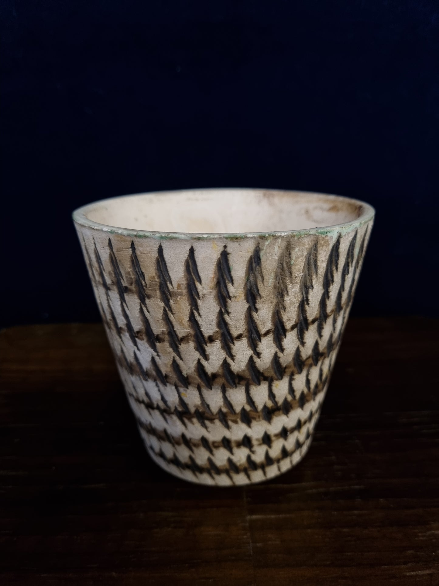 Vintage pot Berkenbast