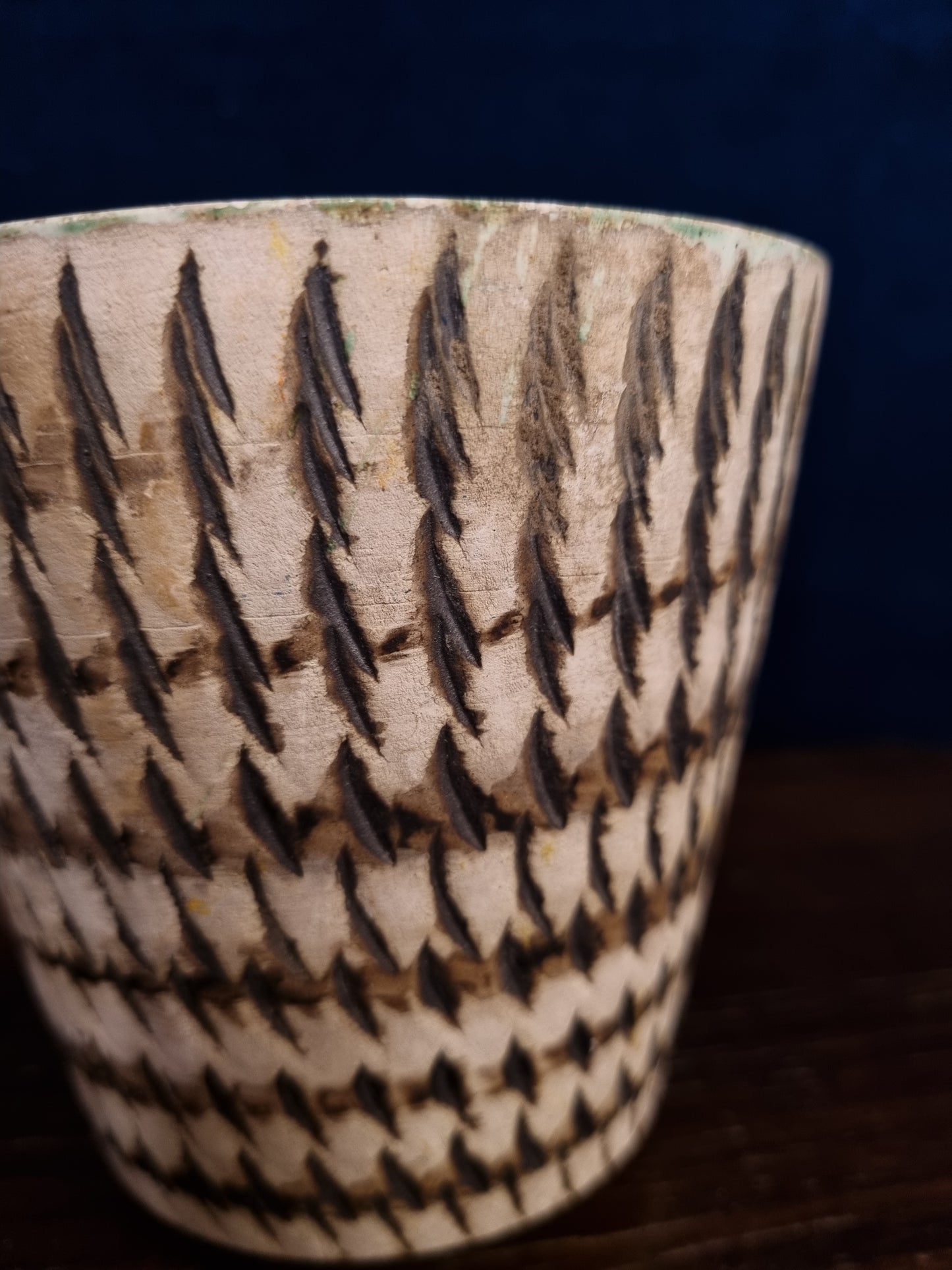 Vintage pot Berkenbast