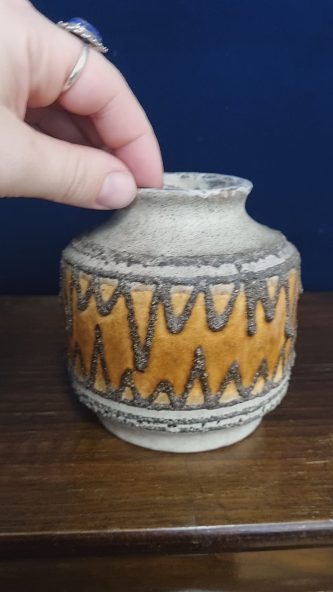 Vintage Vase by VEB Haldensleben Fat Lava 3053 – Kelsplants