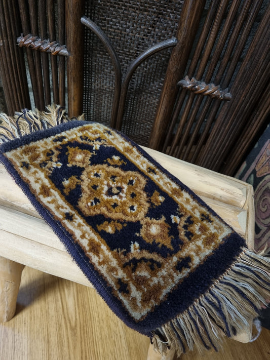 Vintage Mini Carpet Navy Blue